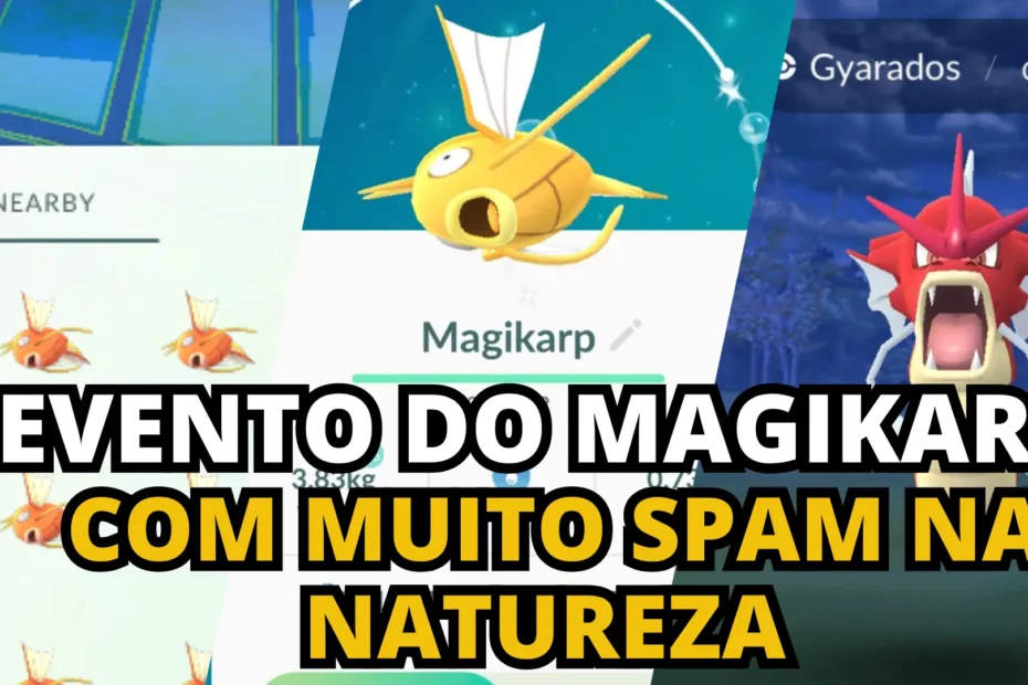EVENTO JAMSIUL MAGIKARP SHINY NO POKÉMON GO, COORDENADAS E GUIA DE GYARADOS 100% IV